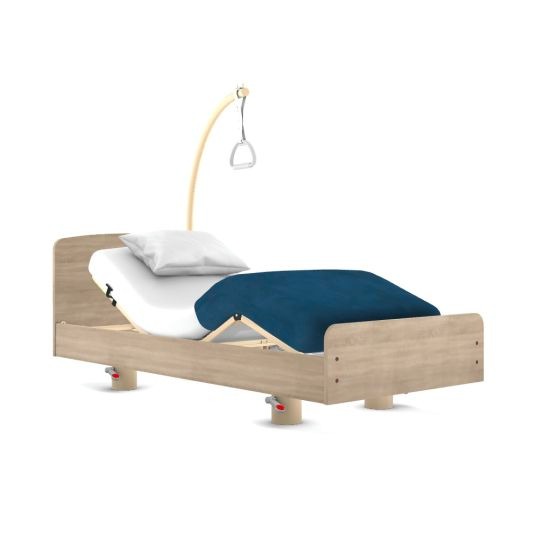 Lit médical de 90cm, avec matelas anti-escarre